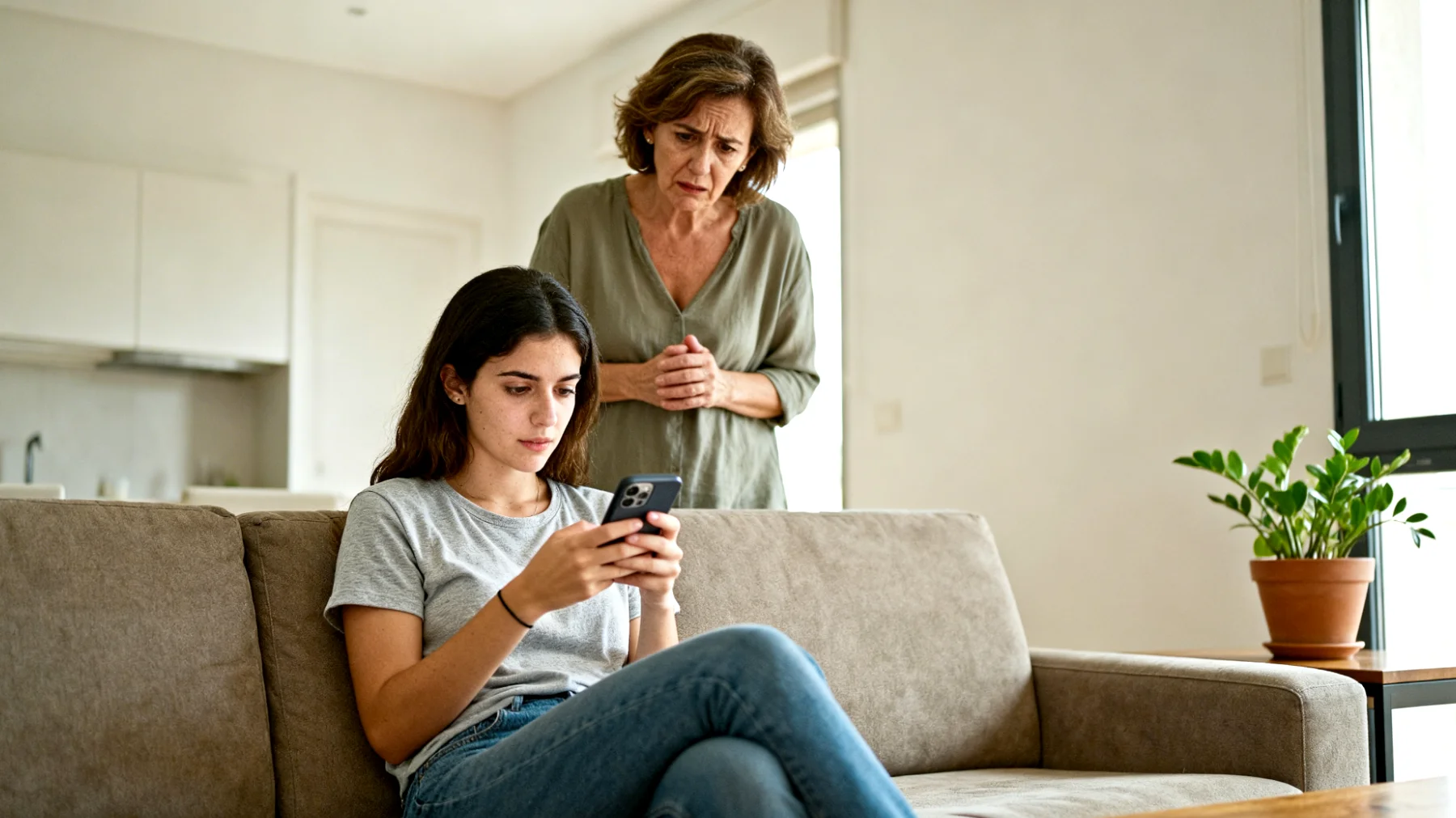 Una mamma è preoccupata perché sua figlia giovane adulta condivide troppo della sua vita privata sui social media, pubblica foto in pose provocanti e interagisce con persone sconosciute online. La madre teme per la sua sicurezza digitale e reputazione, ma ogni tentativo di parlarne genera conflitti perché la figlia sostiene di essere abbastanza grande per gestire la propria presenza online autonomamente."